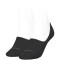 2er Pack Calvin Klein Mid-Cut-Logo Füßlinge Damen 001 - black 35-38