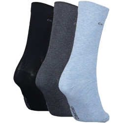 3er Pack Calvin Klein Roll Top Socken Damen 006 - light...