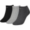 3er Pack Calvin Klein Logo Sneakersocken Damen 005 - dark grey melange