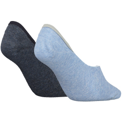 2er Pack Calvin Klein Mid-Cut-Logo Füßlinge...