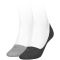 2er Pack Calvin Klein Mid-Cut-Logo Füßlinge Damen 005 - dark grey melange 35-38