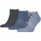 3er Pack Calvin Klein Athleisure Sneakersocken Herren 004 - denim melange