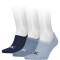 3er Pack Calvin Klein High-Cut-Logo Füßlinge Herren 004 - denim melange