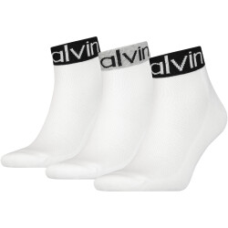 3er Pack Calvin Klein Logo Welt Quarter Socken Herren 002...