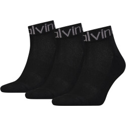 3er Pack Calvin Klein Logo Welt Quarter Socken Herren 001...