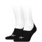2er Pack Calvin Klein Logo High-Cut Füßlinge Herren 001 - black 39-42