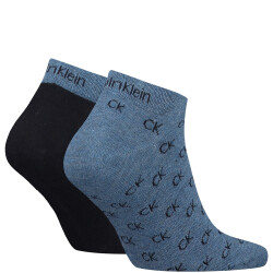2er Pack Calvin Klein Logo Sneakersocken Herren 005 - mid...