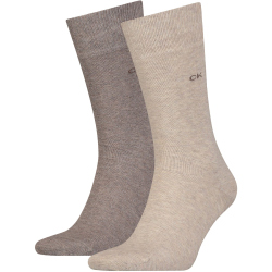 2er Pack Calvin Klein Socken Herren 006 - brown melange...