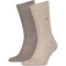 2er Pack Calvin Klein Socken Herren 006 - brown melange 39-42