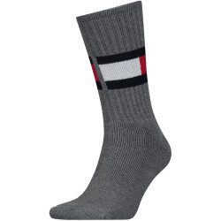 TOMMY HILFIGER Flag Socken 758 - middle grey melange 35-38
