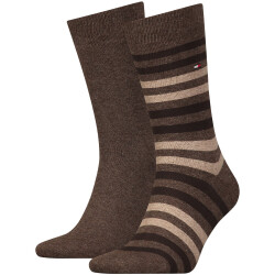 2er Pack TOMMY HILFIGER Duo Stripe Socken Herren 778 -...