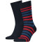 2er Pack TOMMY HILFIGER Duo Stripe Socken Herren 085 - tommy original 39-42