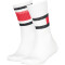 2er Pack TOMMY HILFIGER Flag Socken Kinder 300 - white 27-30