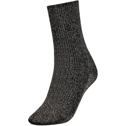 TOMMY HILFIGER Glitter Socken Damen 200 - black 35-38