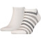2er Pack TOMMY HILFIGER Duo Stripe Sneakersocken Herren 300 - white 39-42