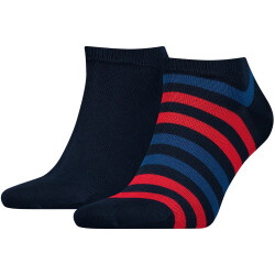 2er Pack TOMMY HILFIGER Duo Stripe Sneakersocken Herren...