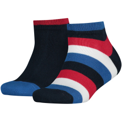 2er Pack TOMMY HILFIGER Basic Stripe Quarter Socken...