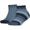 2er Pack TOMMY HILFIGER Basic Stripe Quarter Socken Kinder 356 - jeans 23-26