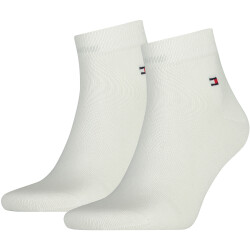 2er Pack TOMMY HILFIGER Quarter Socken Herren 300 - white...