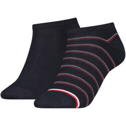 2er Pack TOMMY HILFIGER Preppy Sneakersocken Damen 002 -...