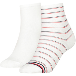 2er Pack TOMMY HILFIGER Preppy kurze Socken Damen 001 -...