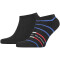 2er Pack TOMMY HILFIGER Breton Stripe Sneakersocken Herren 002 - black 39-42