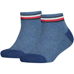 2er Pack TOMMY HILFIGER Iconic Quarter Socken Kinder 356...