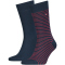 2er Pack TOMMY HILFIGER Small Stripe Socken Herren 085 - tommy original 39-42