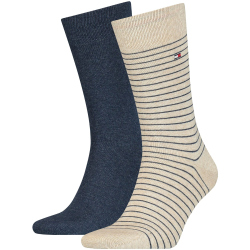 2er Pack TOMMY HILFIGER Small Stripe Socken Herren 050 -...