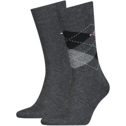 2er Pack TOMMY HILFIGER Check Socken Herren 201 -...