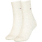 2er Pack TOMMY HILFIGER Socken mit Punkten Damen 005 - light beige melange 35-38
