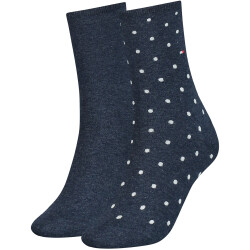 2er Pack TOMMY HILFIGER Socken mit Punkten Damen 004 -...