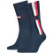 2er Pack TOMMY HILFIGER Iconic Stripe Socken Herren 002 - navy 39-42