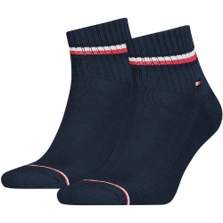 2er Pack TOMMY HILFIGER Iconic Quarter Socken Herren 322...
