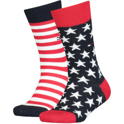 2er Pack TOMMY HILFIGER Stars and Stripes Socken Kinder...