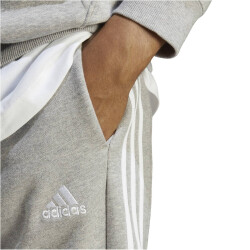 adidas Essentials French Terry 3-Streifen Trainingshose Herren 000 - mgreyh/white XS
