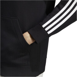 adidas Essentials 3-Streifen French Terry Kapuzenjacke Damen 000 - black/white L