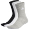 3er Pack adidas Cushioned Crew Socken 000 - mgreyh/white/black 19-21