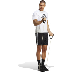 adidas Train Essentials Piqu&eacute; 3-Streifen Trainingsshorts Herren 000 - black/white XS