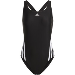 adidas 3-Streifen Badeanzug Damen 000 - black/white 34