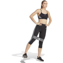 adidas Train Essentials 3-Streifen High-Waist 3/4-Leggings Damen 000 - black XXS