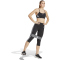 adidas Train Essentials 3-Streifen High-Waist 3/4-Leggings Damen HT5437 - black XS