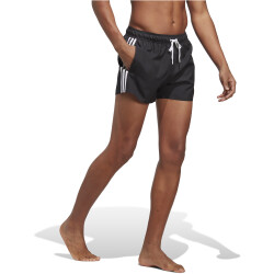 adidas 3-Streifen CLX Badeshorts Herren 000 - black/white XS