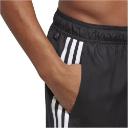 adidas 3-Streifen CLX Badeshorts Herren 000 - black/white XS