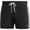 adidas 3-Streifen CLX Badeshorts Herren 000 - black/white XS