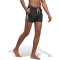 adidas 3-Streifen CLX Badeshorts Herren 000 - black/white XS