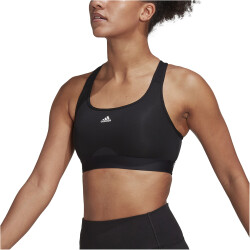 adidas Powerreact Training Medium-Support Sport-BH Damen 000 - black XXS/C