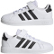 adidas Grand Court Elastic Lace and Top Strap Sneaker mit Klettverschlu&szlig; Kinder 000 - ftwwht/cblack/cblack 28.5