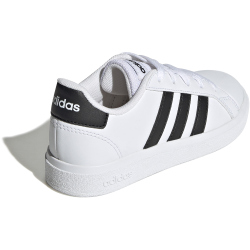 adidas Grand Court Lace-Up Sneaker Kinder 000 - ftwwht/cblack/cblack 28