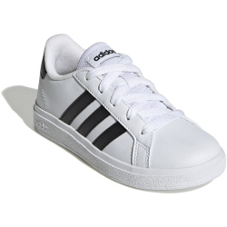 adidas Grand Court Lace-Up Sneaker Kinder 000 - ftwwht/cblack/cblack 35